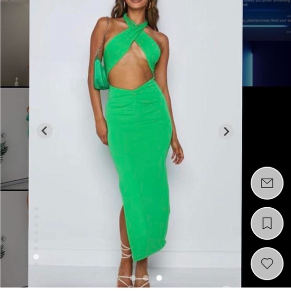 BEGINNING BOUTIQUE green halter dress
SIZE - 0 - Picture 2 of 2